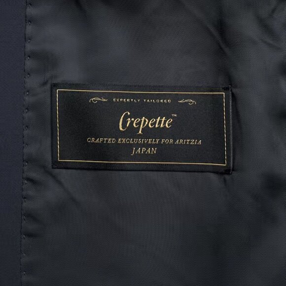 NWT Aritzia The Splendor Trench Coat - Crepette Dark Night Navy - Picture 11 of 13